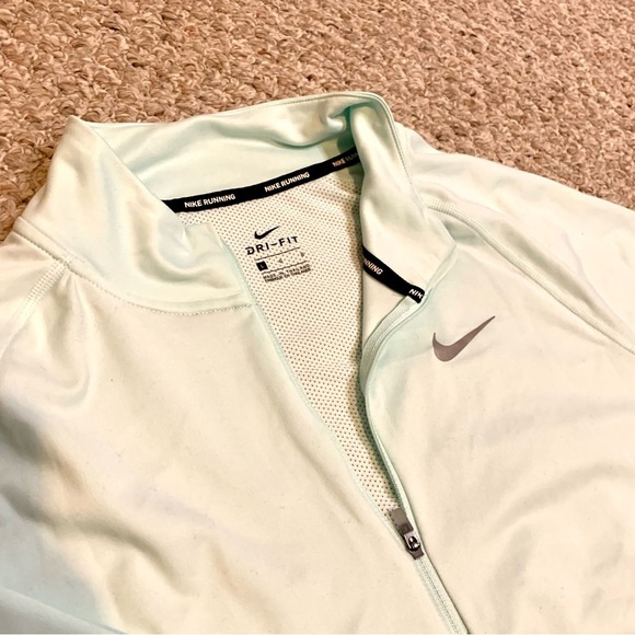 Light Blue Nike Dri-Fit Zip Up Jacket (Large) - Picture 2 of 5
